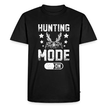Hunting mode on - Men's Premium Organic T-Shirt - black - Front - Nico (187cm)