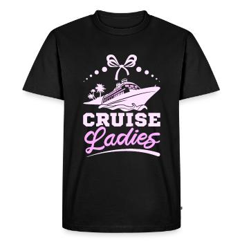 Filles Bateau de croisière Croisière dames - T-shirt Premium bio Homme - noir - Devant - Nico (187cm)