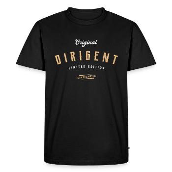 Dirigent Limited Edition Dirigenten - Männer Premium Bio T-Shirt - Schwarz - Vorne - Nico (187cm)