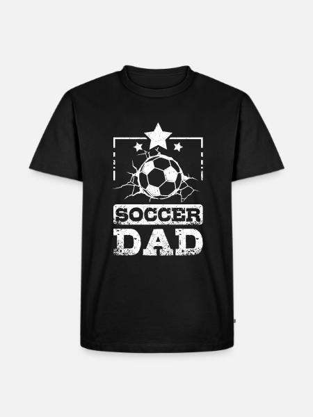 Fathers day Daddy Soccer Dad - Men's Premium Organic T-Shirt - black