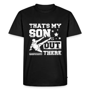 That's my son out there Soccer - Men's Premium Organic T-Shirt - black - Front - Nico (187cm)
