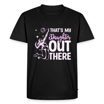C’est ma fille là-bas - T-shirt Premium bio Homme - noir - Devant - Nico (187cm)