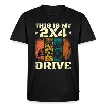 This is my 2x4 drive Inline skating - Men's Premium Organic T-Shirt - black - Front - Nico (187cm)