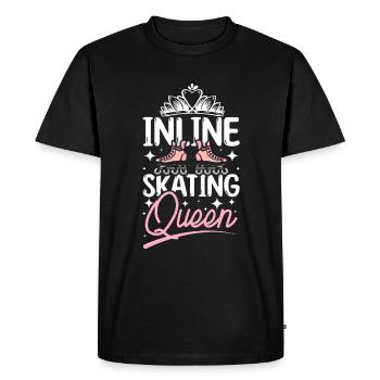 Inline skating queen - Men's Premium Organic T-Shirt - black - Front - Nico (187cm)
