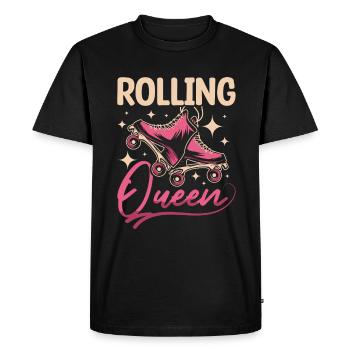 Inline skating rolling queen - Men's Premium Organic T-Shirt - black - Front - Nico (187cm)