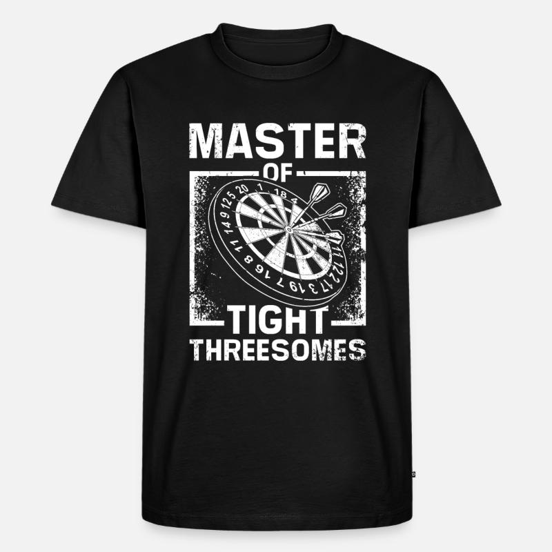Master of tight threesomes - Männer Premium Bio T-Shirt - Schwarz