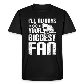 Je serai toujours votre plus grand fan de billard - T-shirt Premium bio Homme - noir - Devant - Nico (187cm)