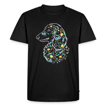 Fleur Dachs LH I - T-shirt Premium bio Homme - noir - Devant - Nico (187cm)