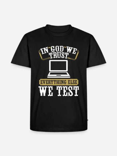 Quality Assurance QA Engineering Code Testing - Men's Premium Organic T-Shirt - black