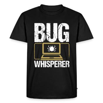Assurance qualité des bogues du testeur de code d’ingénierie QA - T-shirt Premium bio Homme - noir - Devant - Nico (187cm)