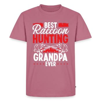 Best Raccoon Hunting Grandpa Raccoon Slayer - Men's Premium Organic T-Shirt - mauve - Front - Nico (187cm)