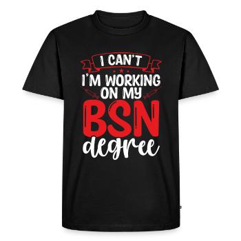 BSN Nurse Graduation BSN Nursing School Student - Men's Premium Organic T-Shirt - black - Front - Nico (187cm)
