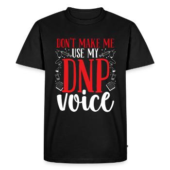 DNP Doctor DNP Voice DNP Nursing Graduation - Men's Premium Organic T-Shirt - black - Front - Nico (187cm)