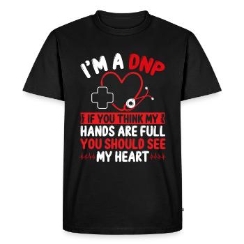DNP Nurse DNP Graduation Doctor DNP Degree - Men's Premium Organic T-Shirt - black - Front - Nico (187cm)