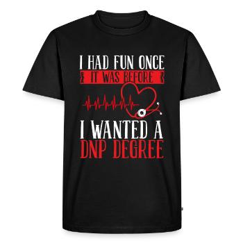 DNP Nurse DNP Doctor Essentials DNP Degree - Men's Premium Organic T-Shirt - black - Front - Nico (187cm)