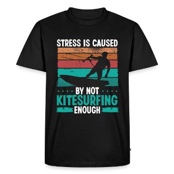 Kitesurf Vintage Kitesurf Rétro Kitesurf - T-shirt Premium bio Homme - noir - Devant - Nico (187cm)