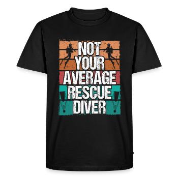 Plongée de sauvetage sous-marine Pas votre plongeur de sauvetage moyen - T-shirt Premium bio Homme - noir - Devant - Nico (187cm)