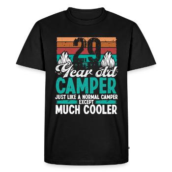 29 Year Old Camper Scouting Camping 29 Birthday - Men's Premium Organic T-Shirt - black - Front - Nico (187cm)