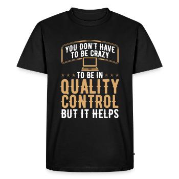 Tests logiciels d’ingénierie QA d’assurance qualité - T-shirt Premium bio Homme - noir - Devant - Nico (187cm)