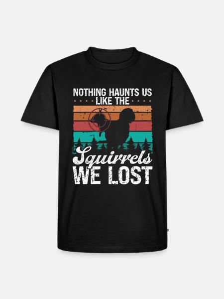 Egern Jagt Humor Sjov Egern Jæger - Herre Premium økologisk T-shirt - sort