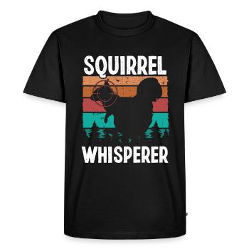 Squirrel Removal Vintage Squirrel Whisperer - Men's Premium Organic T-Shirt - black - Front - Nico (187cm)