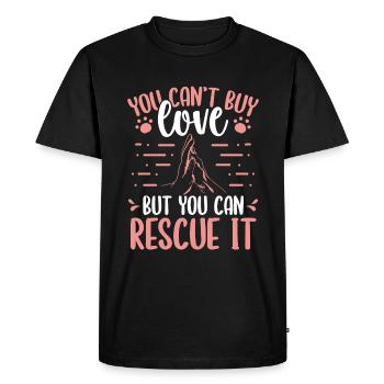 Dog Rescue Shetler Dog Adopt Dogs Animal Rescue - Men's Premium Organic T-Shirt - black - Front - Nico (187cm)