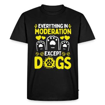 Dog Rescue Shelter Dogs Adopt Dogs Funny Dog - Men's Premium Organic T-Shirt - black - Front - Nico (187cm)