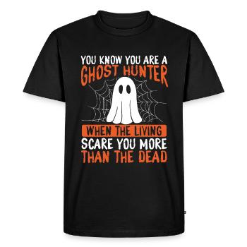 Ghost Hunter Camera Funny Ghost Hunting Essentials - Men's Premium Organic T-Shirt - black - Front - Nico (187cm)