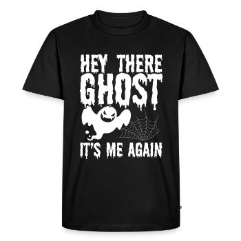 Ghost Hunting Hey there Ghost again Ghost Hunter - Men's Premium Organic T-Shirt - black - Front - Nico (187cm)
