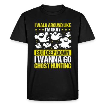 Halloween Ghost Hunting Camerca Ghost Hunter Kit - T-shirt Premium bio Homme - noir - Devant - Nico (187cm)