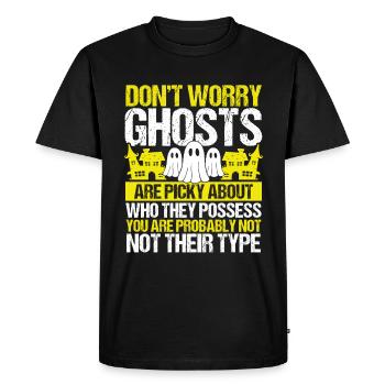 Ghost Hunting Funny Ghost Hunter Camera - Men's Premium Organic T-Shirt - black - Front - Nico (187cm)