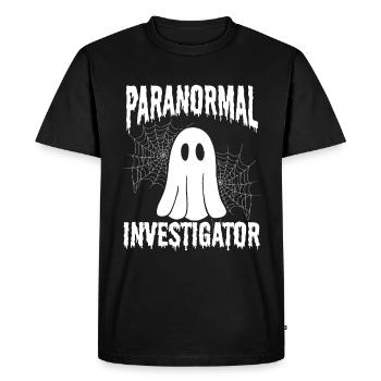 Ghost Lover Paranormal Ghost Hunting Ghost Hunter - Men's Premium Organic T-Shirt - black - Front - Nico (187cm)