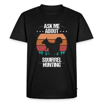 Technicien en enlèvement d’écureuil Chasseur d’écureuils - T-shirt Premium bio Homme - noir - Devant - Nico (187cm)