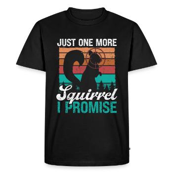 Technicien d’enlèvement d’écureuil Juste un chasseur de plus - T-shirt Premium bio Homme - noir - Devant - Nico (187cm)