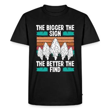 Arrowhead Hunting The Sign Artifact Collector - Men's Premium Organic T-Shirt - black - Front - Nico (187cm)