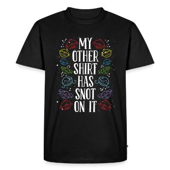 Daycare Provider Childacre Snot on it Teacher - Men's Premium Organic T-Shirt - black - Front - Nico (187cm)