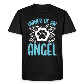 Chien en deuil Souvenir Chien Deuil Animal perte d’un chien - T-shirt Premium bio Homme - noir - Devant - Nico (187cm)