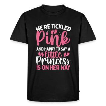 Gender Reveal Party Announcement Its a Girl PartyG - Men's Premium Organic T-Shirt - black - Front - Nico (187cm)