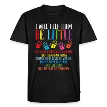 Daycare Teacher Day Care Childcare Provider - Men's Premium Organic T-Shirt - black - Front - Nico (187cm)