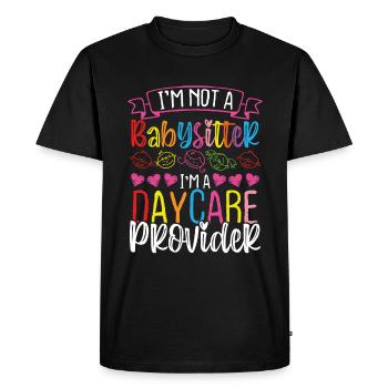 Daycare Provider Babysitter Childcare Teacher - Men's Premium Organic T-Shirt - black - Front - Nico (187cm)