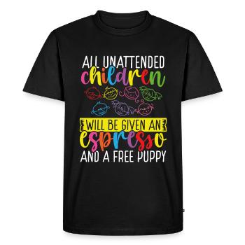 Drôle de garderie Directrice De garde Fournisseur de services de garde d’enfants - T-shirt Premium bio Homme - noir - Devant - Nico (187cm)