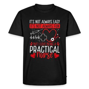 Licensed Practical Nurse Appreciation LNP Nurse - Men's Premium Organic T-Shirt - black - Front - Nico (187cm)