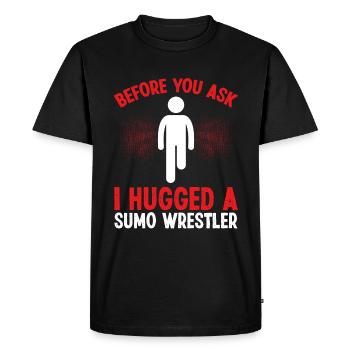 Leg Amputation Survivor Before you ask Leg Amputee - Men's Premium Organic T-Shirt - black - Front - Nico (187cm)