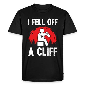Amputated Leg Survivor Funny Leg Amputee - Men's Premium Organic T-Shirt - black - Front - Nico (187cm)