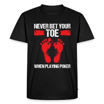 Toe Amputee bet your Toe Amputated Toe Survivor - Men's Premium Organic T-Shirt - black - Front - Nico (187cm)