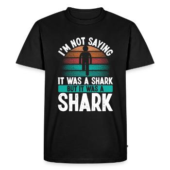 Funny Leg Amputee It was a Amputated Leg Survivor - Men's Premium Organic T-Shirt - black - Front - Nico (187cm)