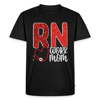 Infirmière INFIRMIÈRE INFIRMIÈRE Au travail Maman Soins cardiaques AIIC - T-shirt Premium bio Homme - noir - Devant - Nico (187cm)