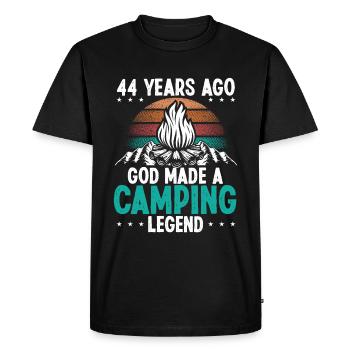 44 Year Old Camping Legend Scout 44Birthday Camper - Men's Premium Organic T-Shirt - black - Front - Nico (187cm)