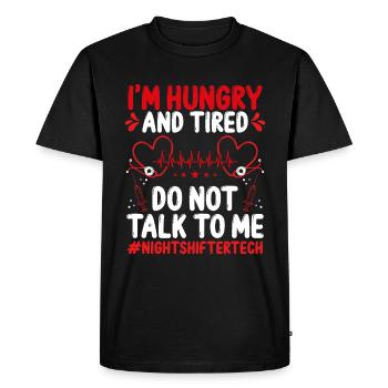ER Nurse Appreciation Night Shift ER Nursing - T-shirt Premium bio Homme - noir - Devant - Nico (187cm)