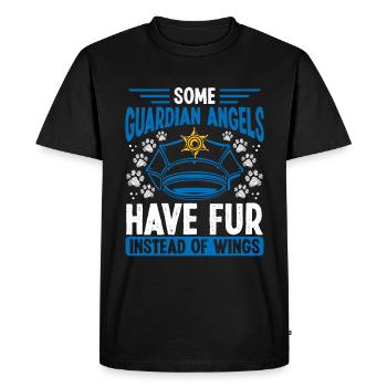 Berger Allemand Police Chien Propriétaire Police Animal - T-shirt Premium bio Homme - noir - Devant - Nico (187cm)